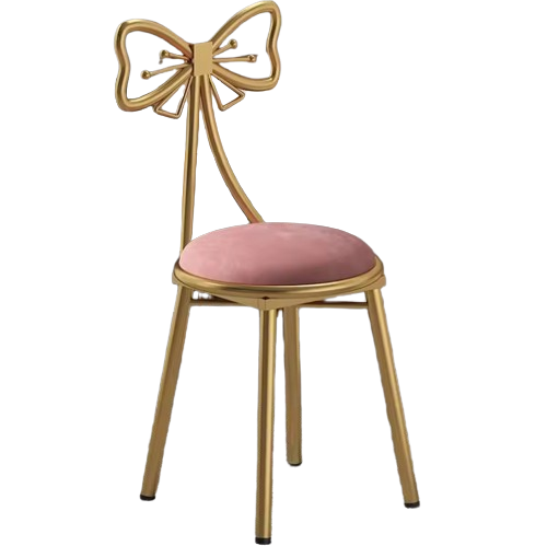 Pink Dressing Makeup Stool Princess Chair